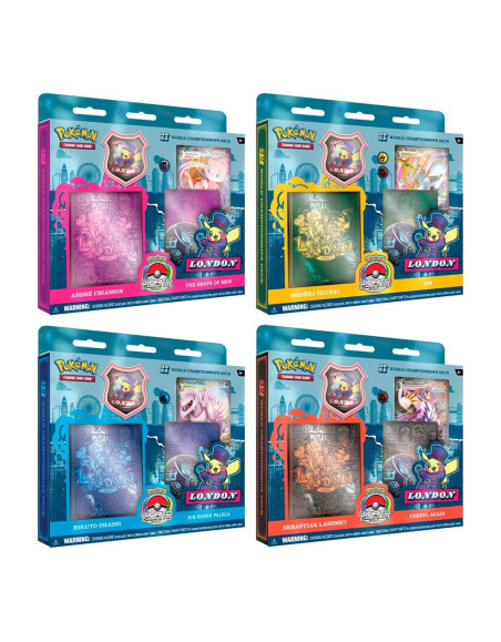 Cartas Pokemon London World Championships Deck 2022 (Pack de 4 Mazos)