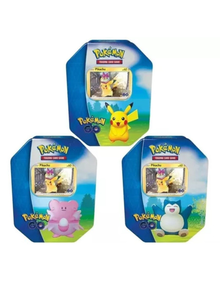 Cartas Pokemon Caja Metalica Pokemon Go Tin