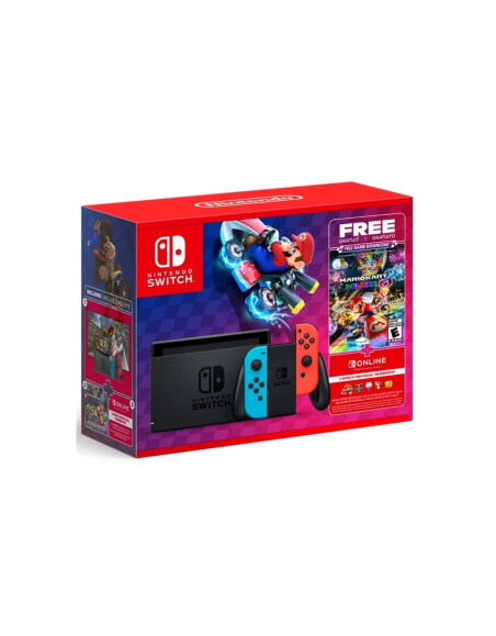 Consola Nintendo Switch V2 + Mario Kart 8 Digital + 3 Meses Switch Online