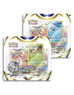 Cartas Pokemon Sword & Shield 9 Brillant Stars 3 Booster Blister Inglés