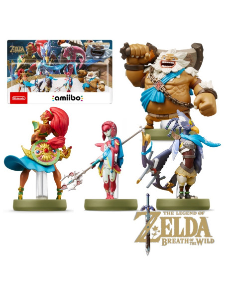 Amiibo Urbosa, Revali, Mipha, Daruk - Zelda Breath Of The Wild Nintendo