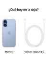 Iphone 17 256 GB Azul (Solo compatible con Esim)
